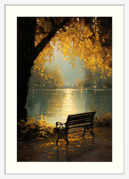 Autumn Lake Art Print