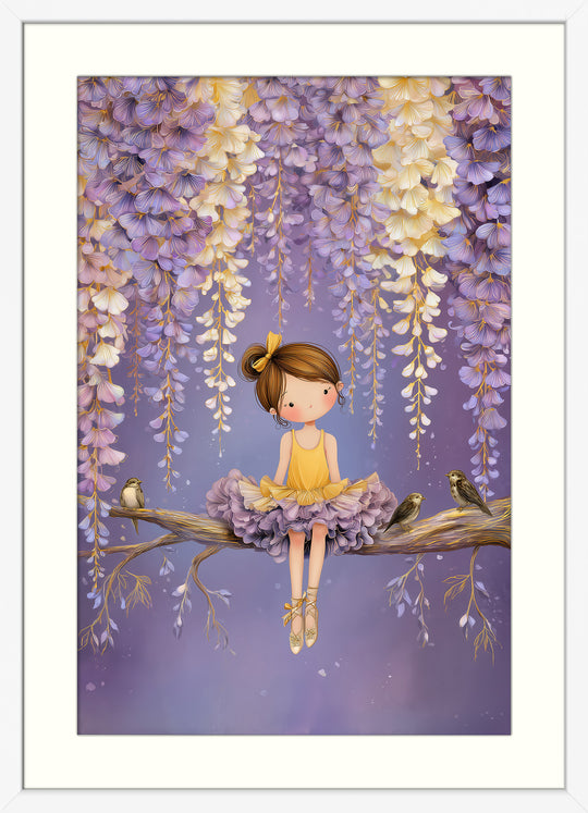 Ballerina Girl Wall Art Print