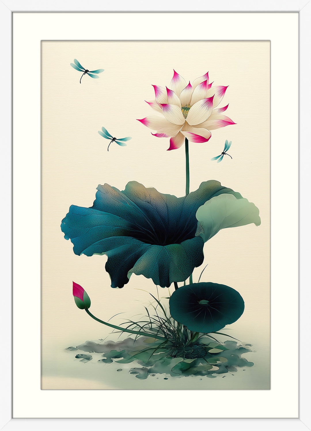 Lotus Flower Wall Art Print