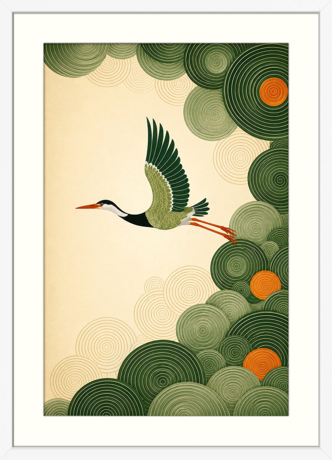 Heron Bird Art Print
