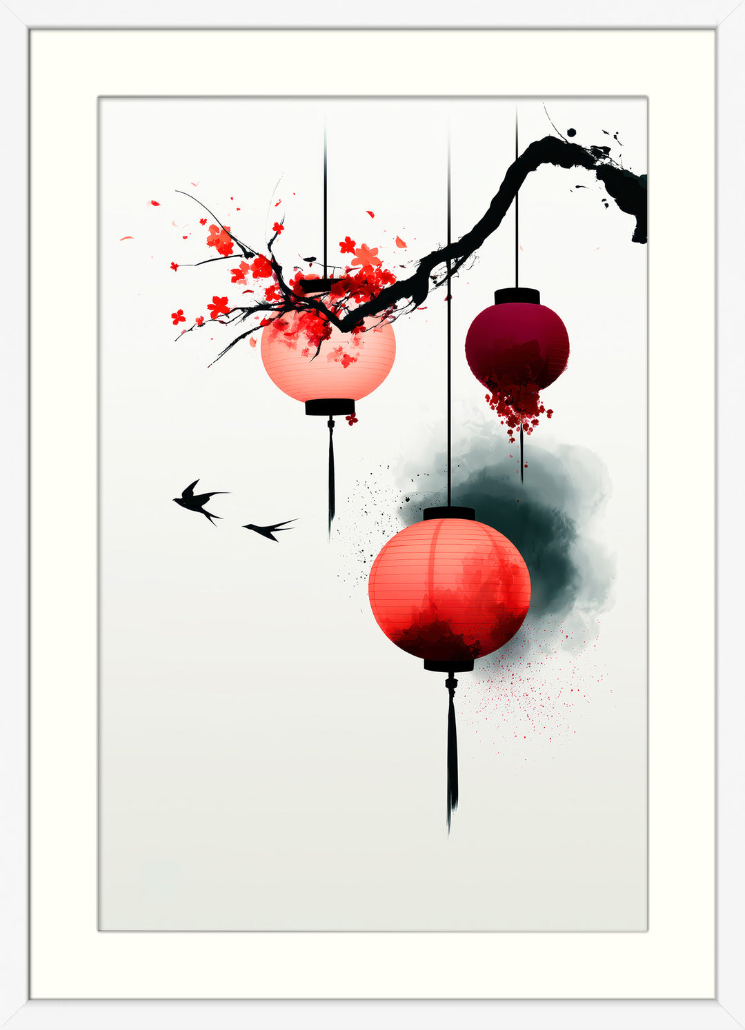 Japanese Lantern Wall Art Print