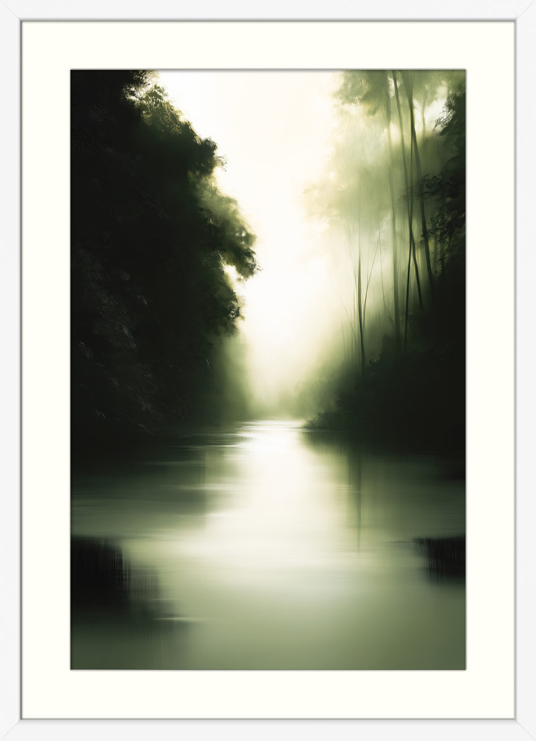 Misty Forest Art Print