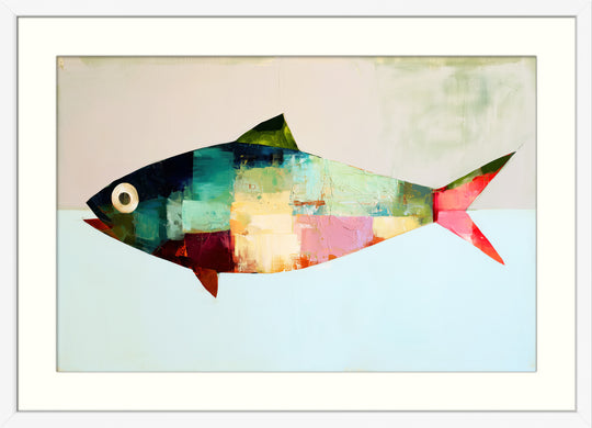 Abstract Fish Wall Art Print
