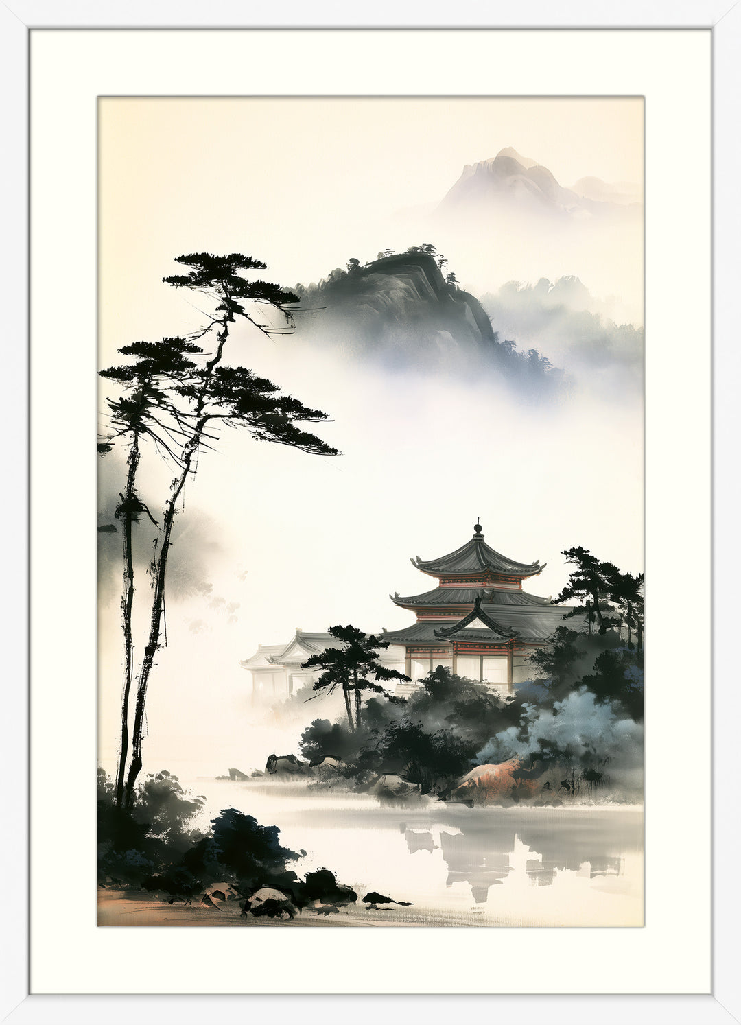 Japanese Temple Art Print