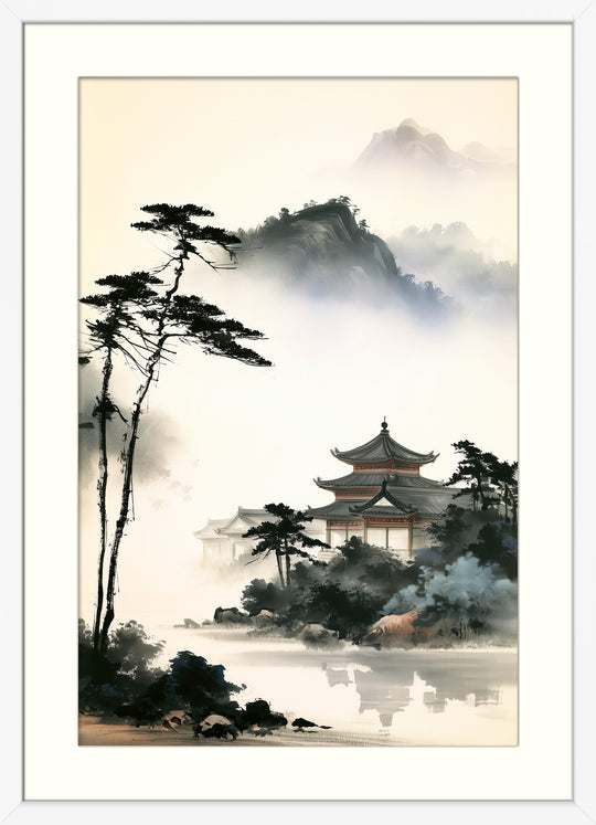 Japanese Temple Art Print