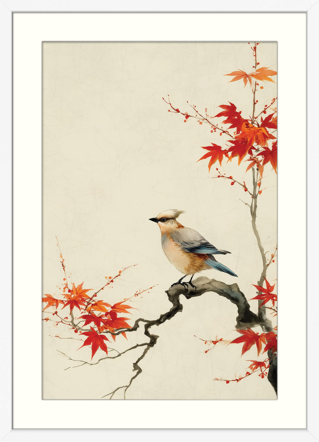 Bird on Maple Branch