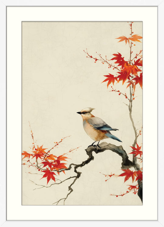 Bird on Maple Branch