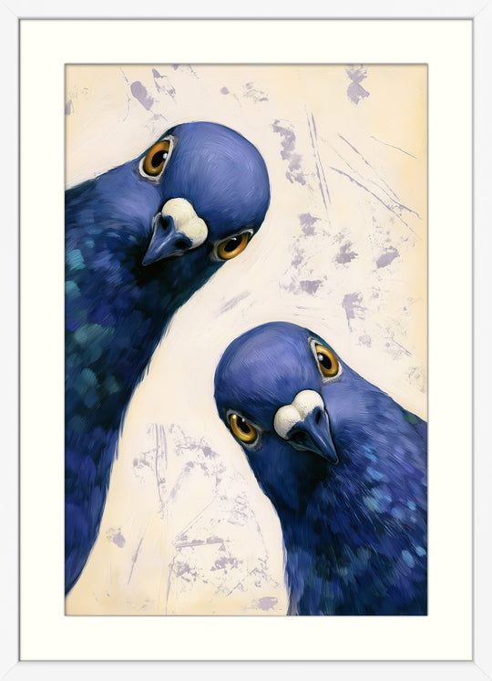 Blue Peacock Art Print