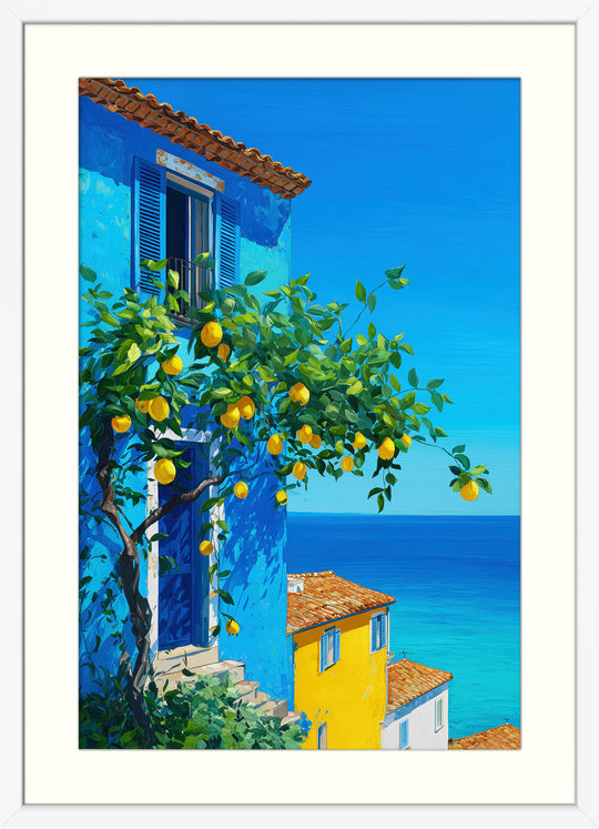 Mediterranean Lemon Art Print