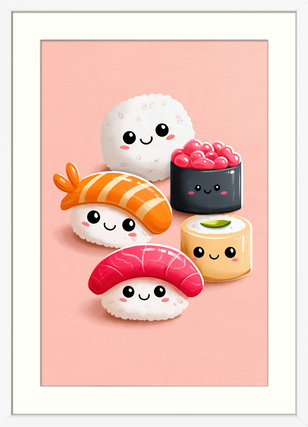 Cute Sushi Art Print