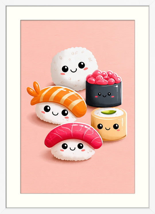 Cute Sushi Art Print
