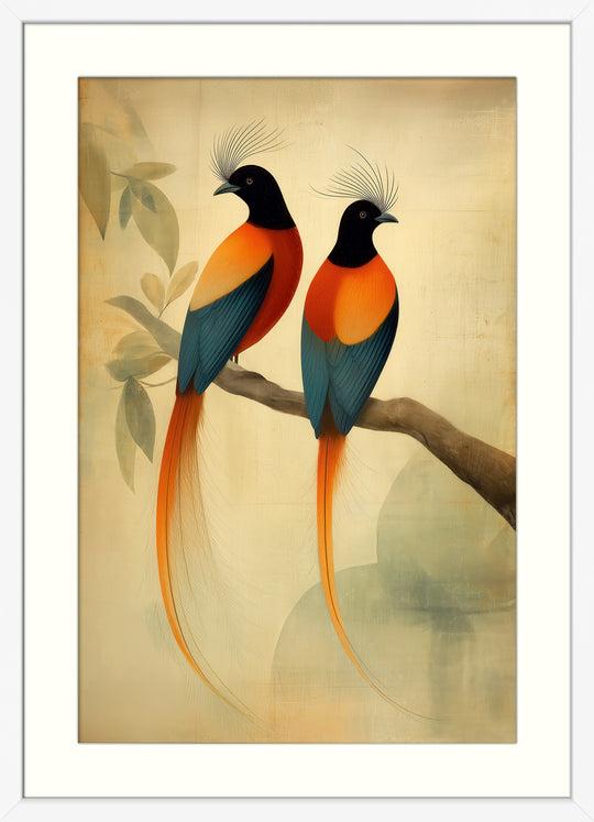 Tropical Birds Wall Art Print