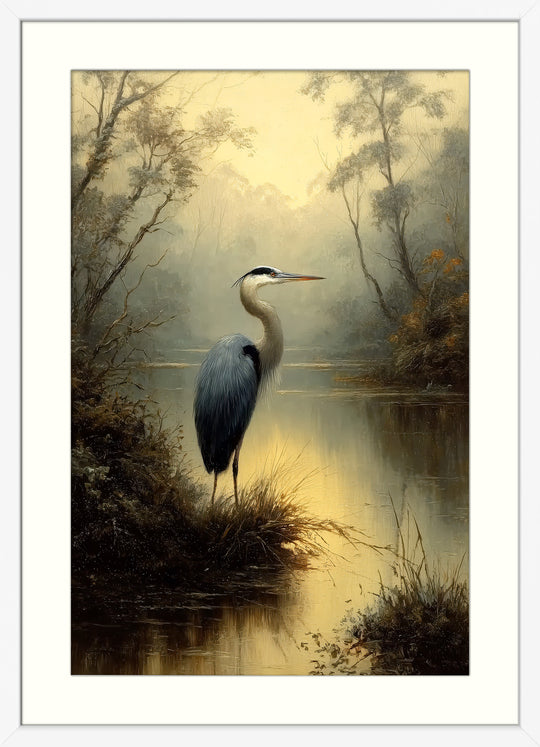 Heron Wall Art Print