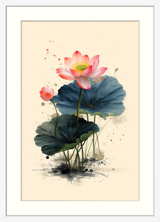 Lotus Flower Wall Art Print