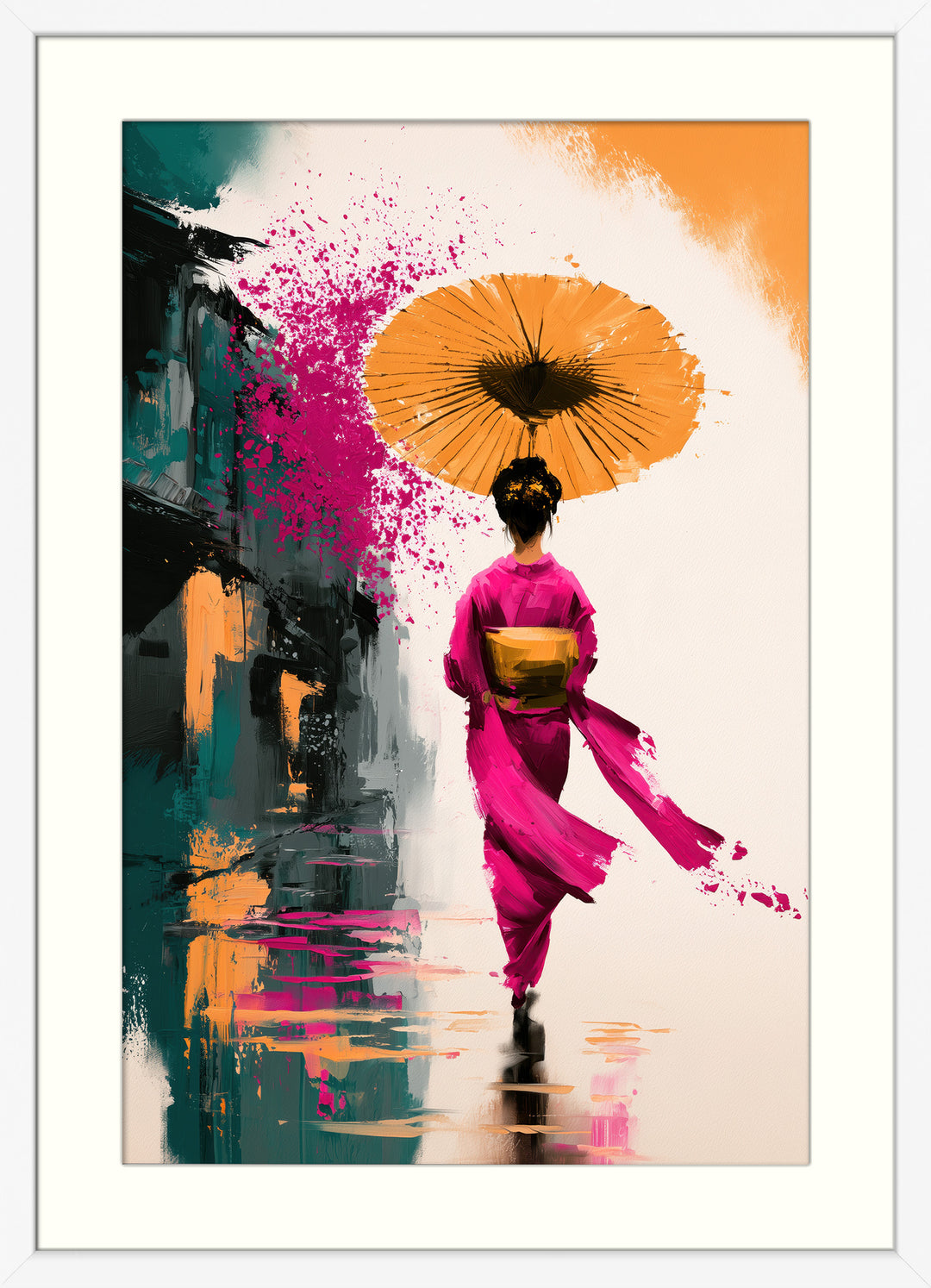 Pink Kimono Wall Art
