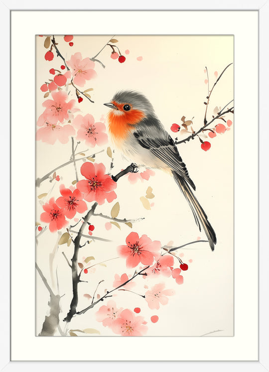 Robin Bird Wall Art Print