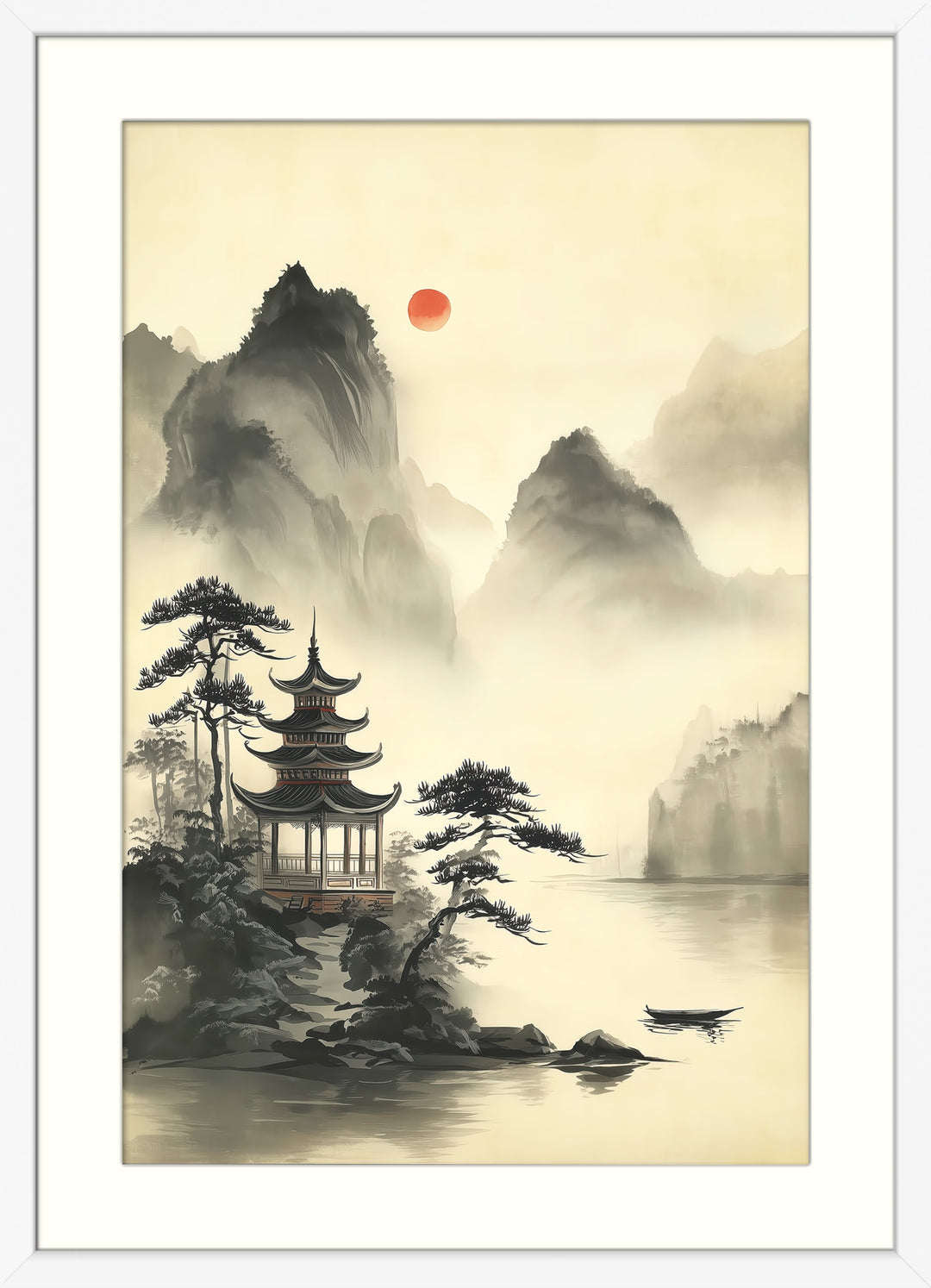 Japanese Pagoda Art Print