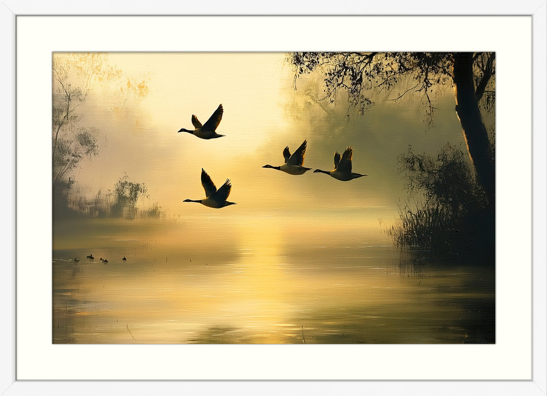 Flying Geese Wall Art Print