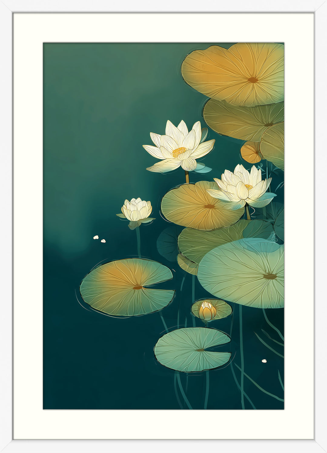 Teal Botanical Wall Decor