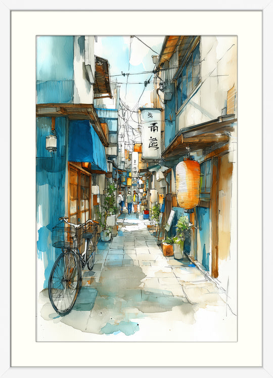 Japanese Alley Wall Art Print