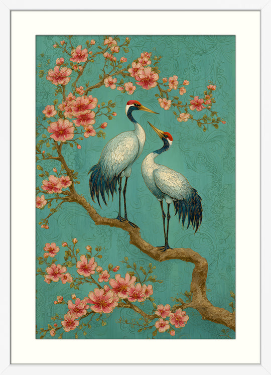 Japanese Crane Wall Art Print