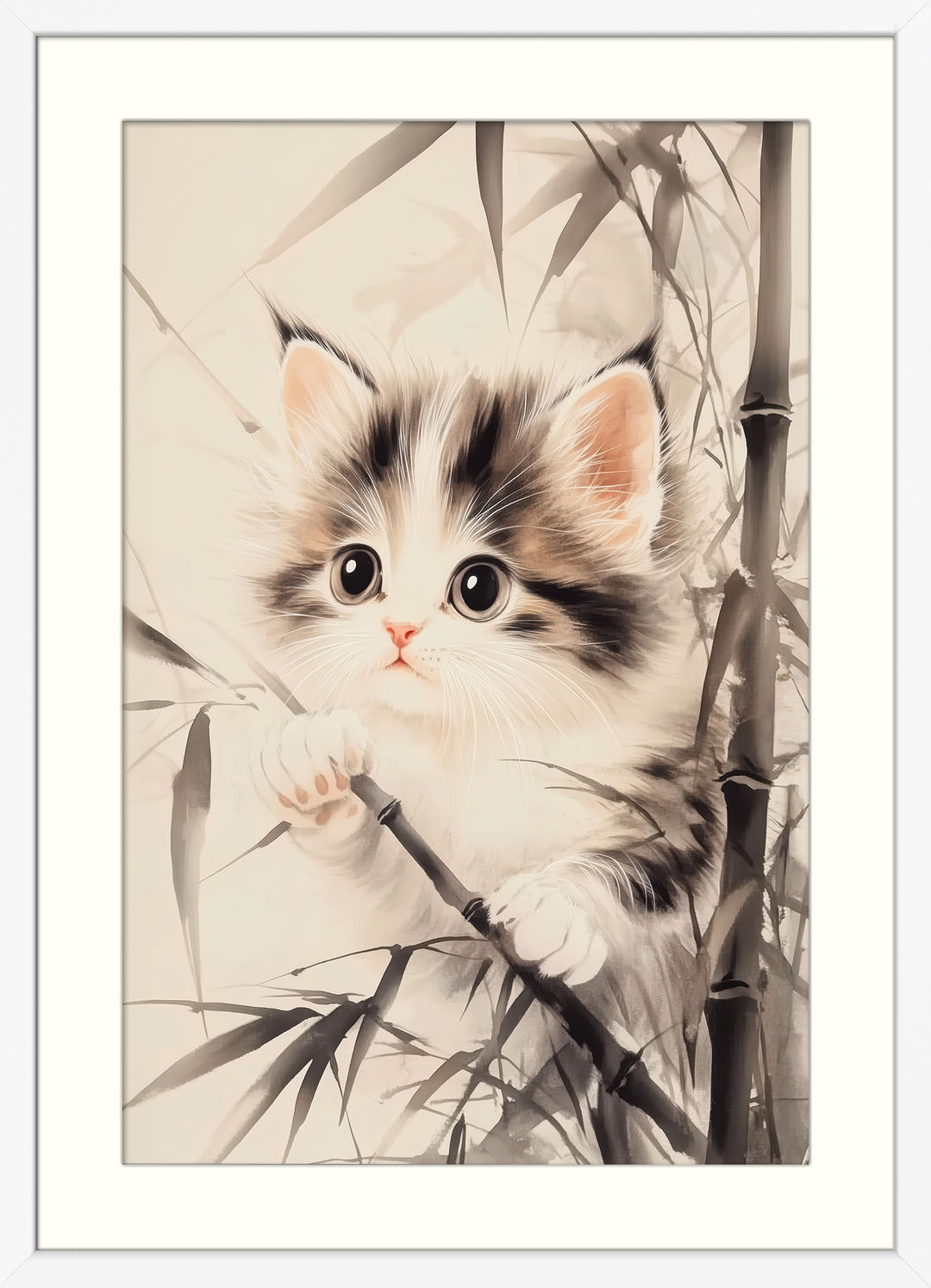 Cute Kitten Wall Art Print